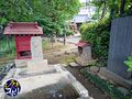 広沢の池の建造物。奥に観音堂が見える。